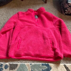 Pink Sherpa sweatshirt